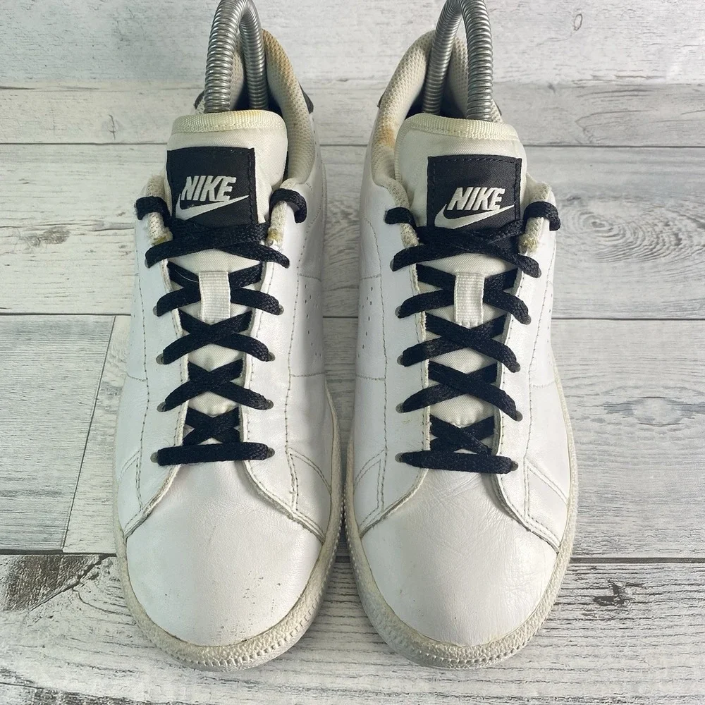 Nike Sneakers Kids 4.5Y White Leather Classic Casual Tennis Shoes 834123-101